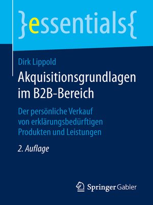 cover image of Akquisitionsgrundlagen im B2B-Bereich